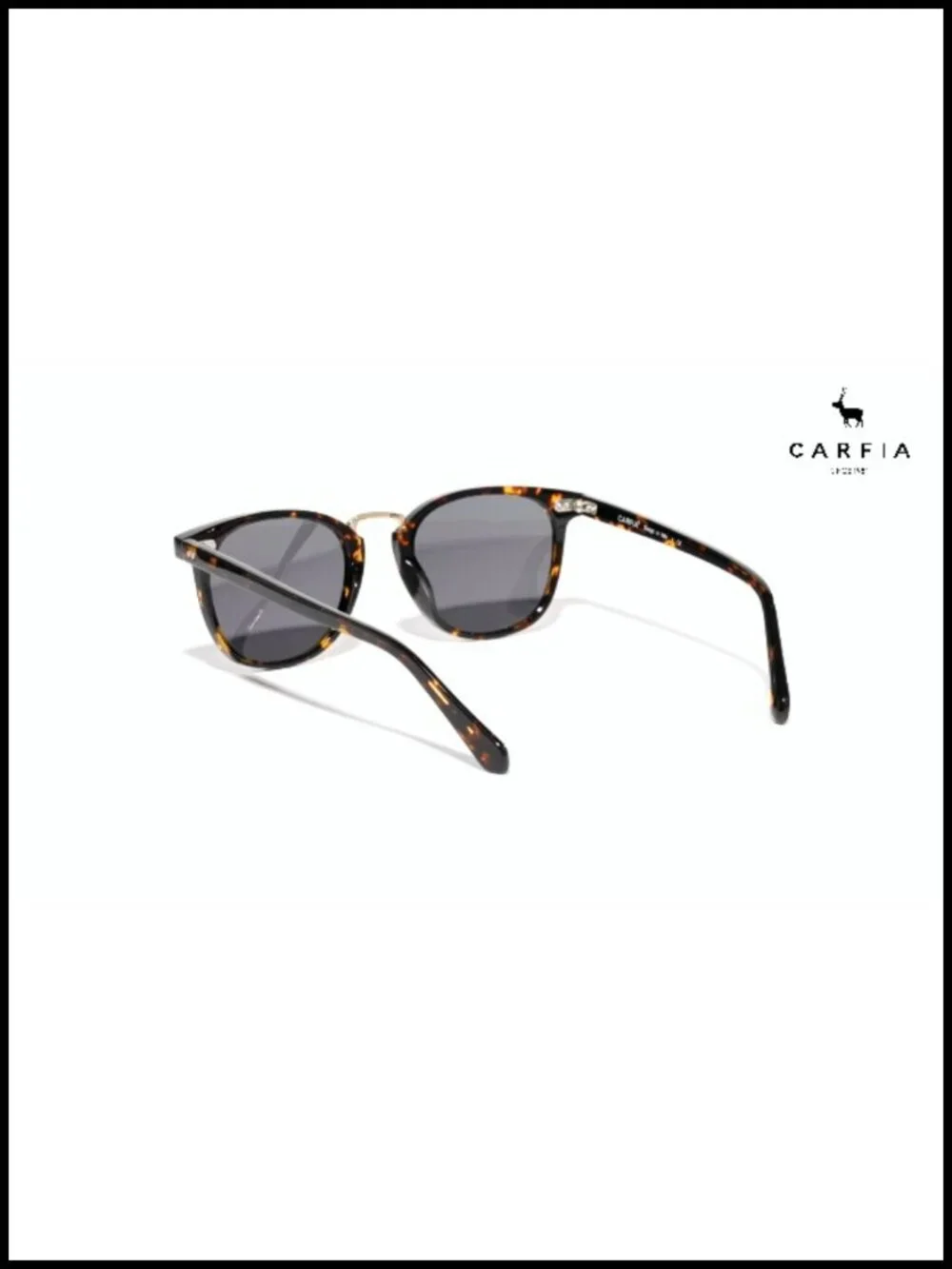 Acetate Polarized Sunglasses UV Protection Retro Square Frame
